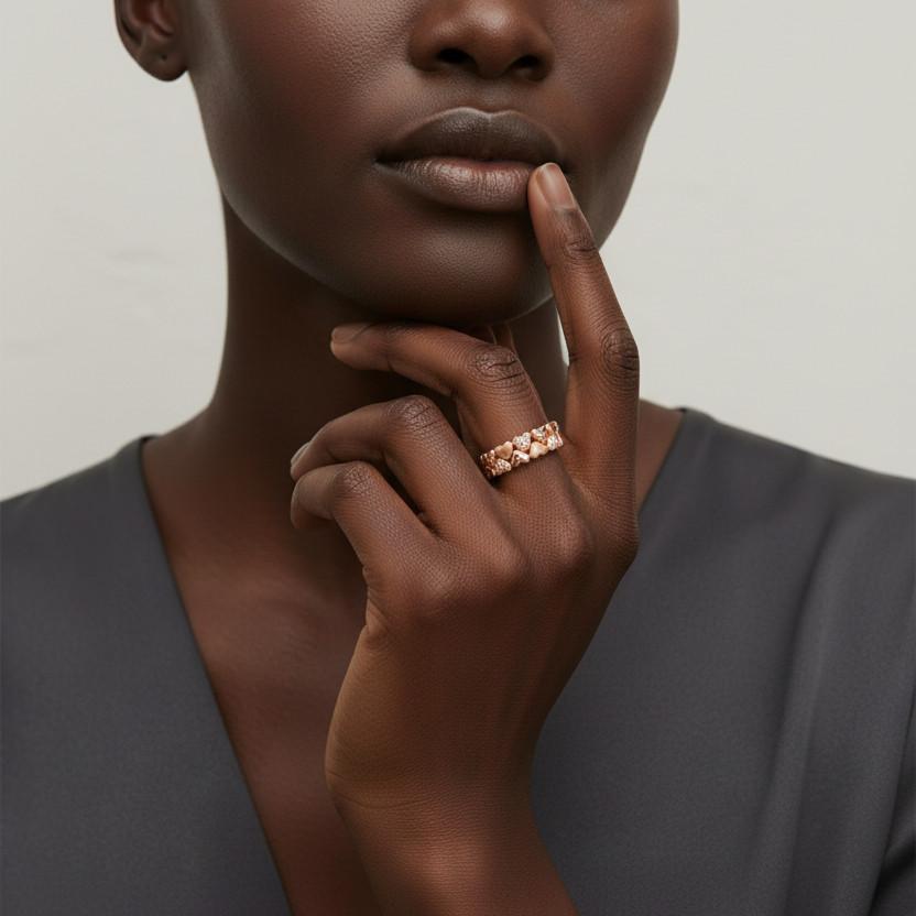 Theiaura Gilded Heart Ring