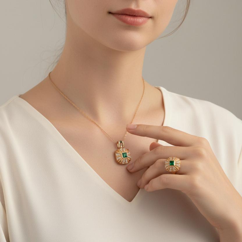 Theiaura Gilded Nova Pendant Necklace - THEIAURA&CO.