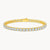 Theiaura Gold 4-Prong Moissanite Tennis Bracelet