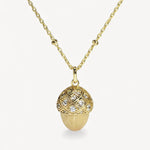 Theiaura Golden Acorn Pendant Necklace - THEIAURA&CO.