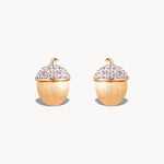 Theiaura Golden Acorn Stud Earrings - THEIAURA&CO.