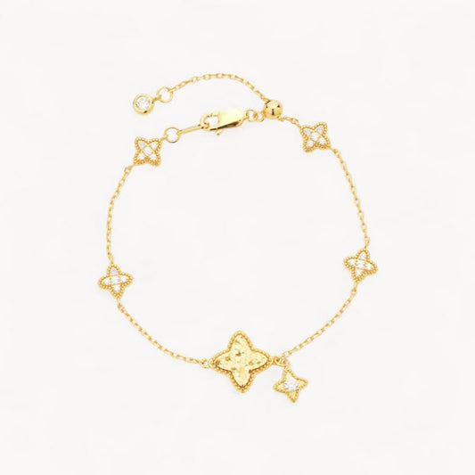 Theiaura Golden Clover Bracelet