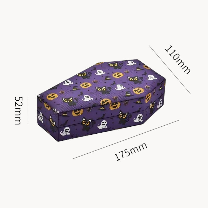 Theiaura Halloween Coffin Jewelry Box