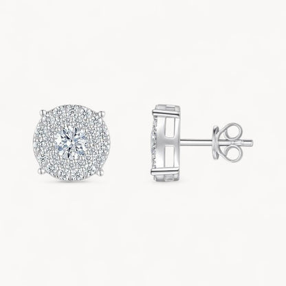 Theiaura Halo Moissanite Stud Earrings - THEIAURA&CO.