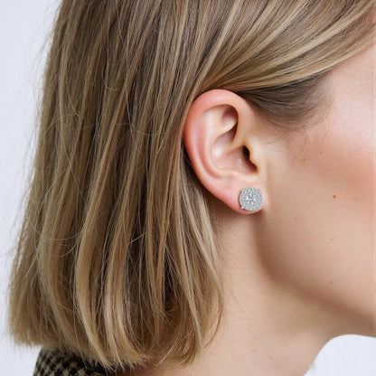 Theiaura Halo Moissanite Stud Earrings - THEIAURA&CO.