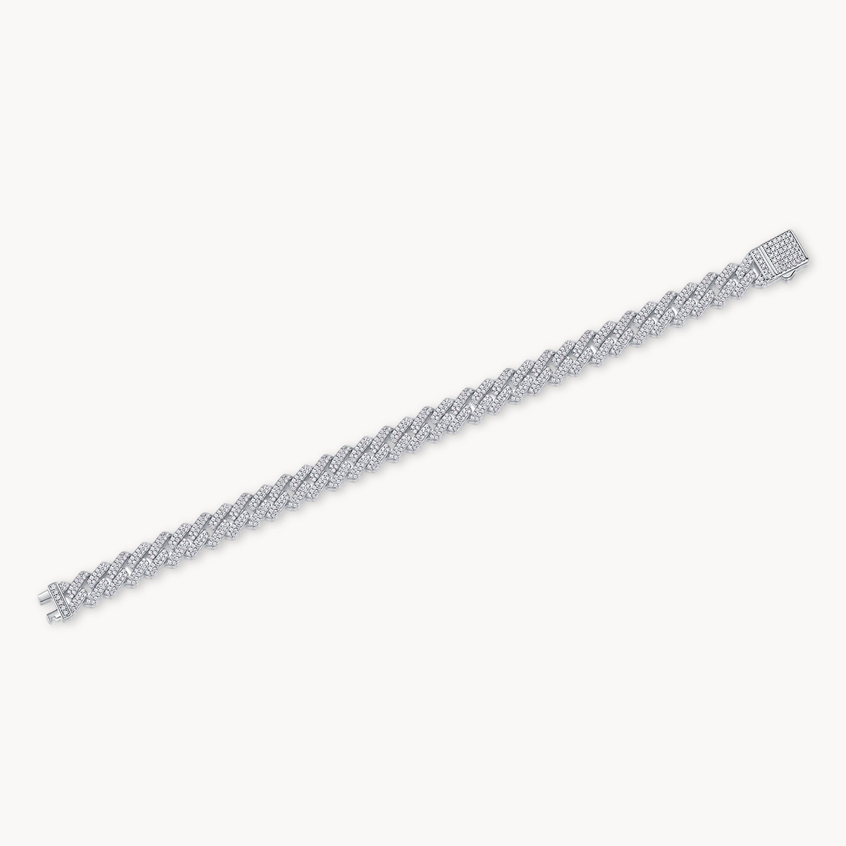 Theiaura Hip-Hop Moissanite Chain Bracelet (0.4in) - THEIAURA&CO.