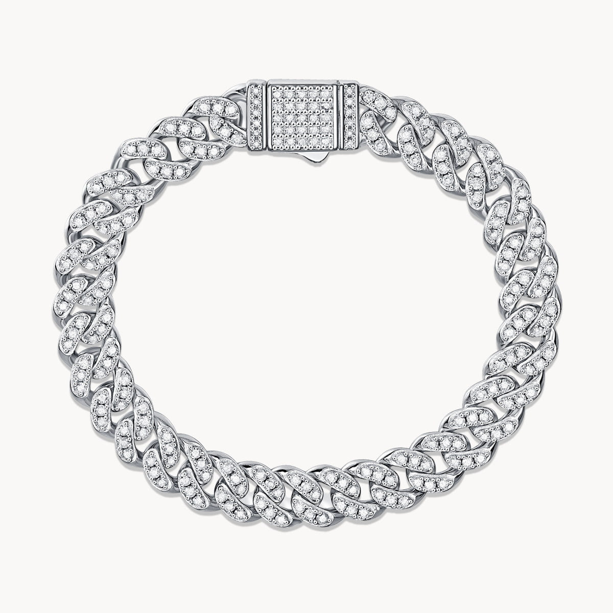 Theiaura Hip-Hop Moissanite Cuban Chain Bracelet - THEIAURA&CO.