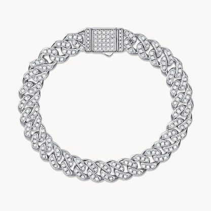 Theiaura Hip-Hop Moissanite Cuban Chain Bracelet - THEIAURA&CO.