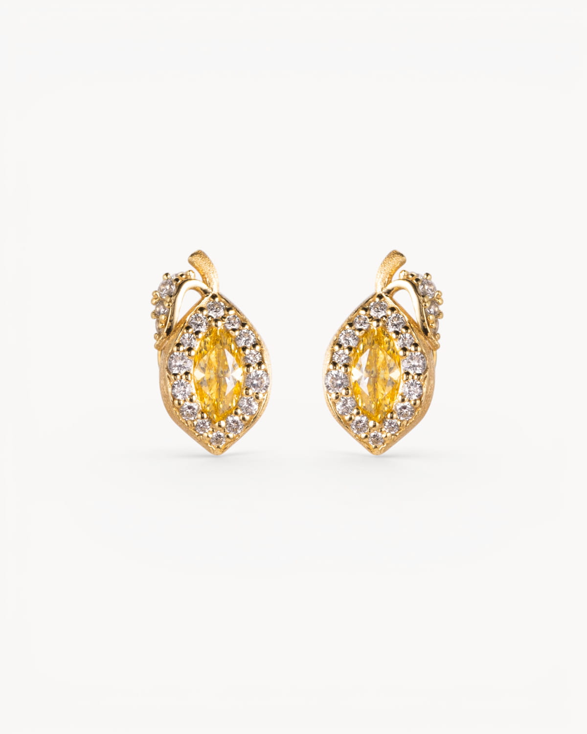 Theiaura Lemon Glow Stud Earrings