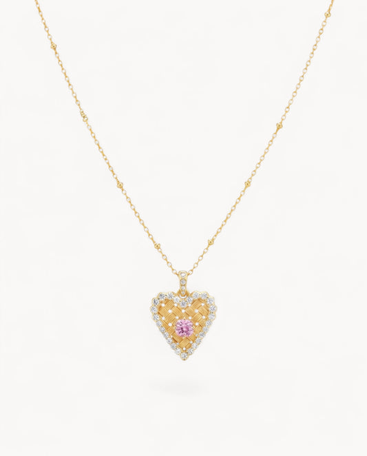 Theiaura Loveweave Heart Pendant Necklace - THEIAURA&CO.