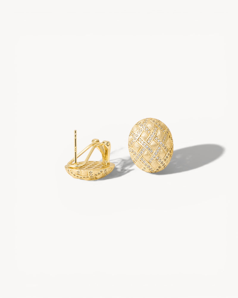 Theiaura Lucent Veil Stud Earrings - THEIAURA&CO.
