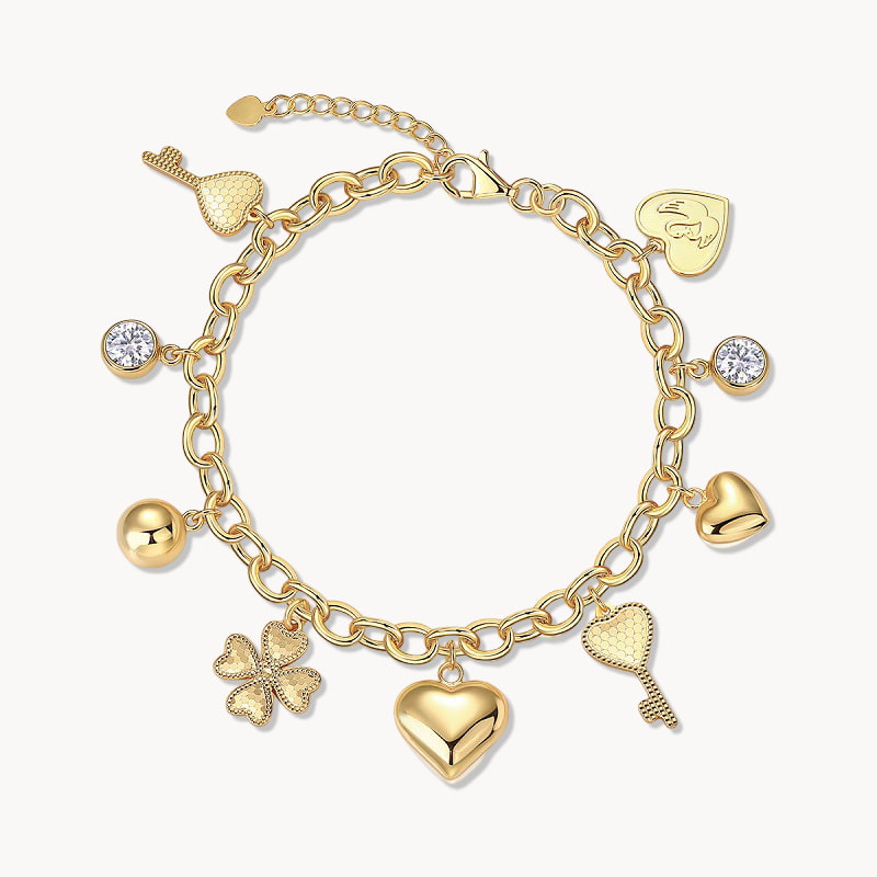 Theiaura Lucky Charm Charm Bracelet – Bold Layered Edition - THEIAURA&CO.