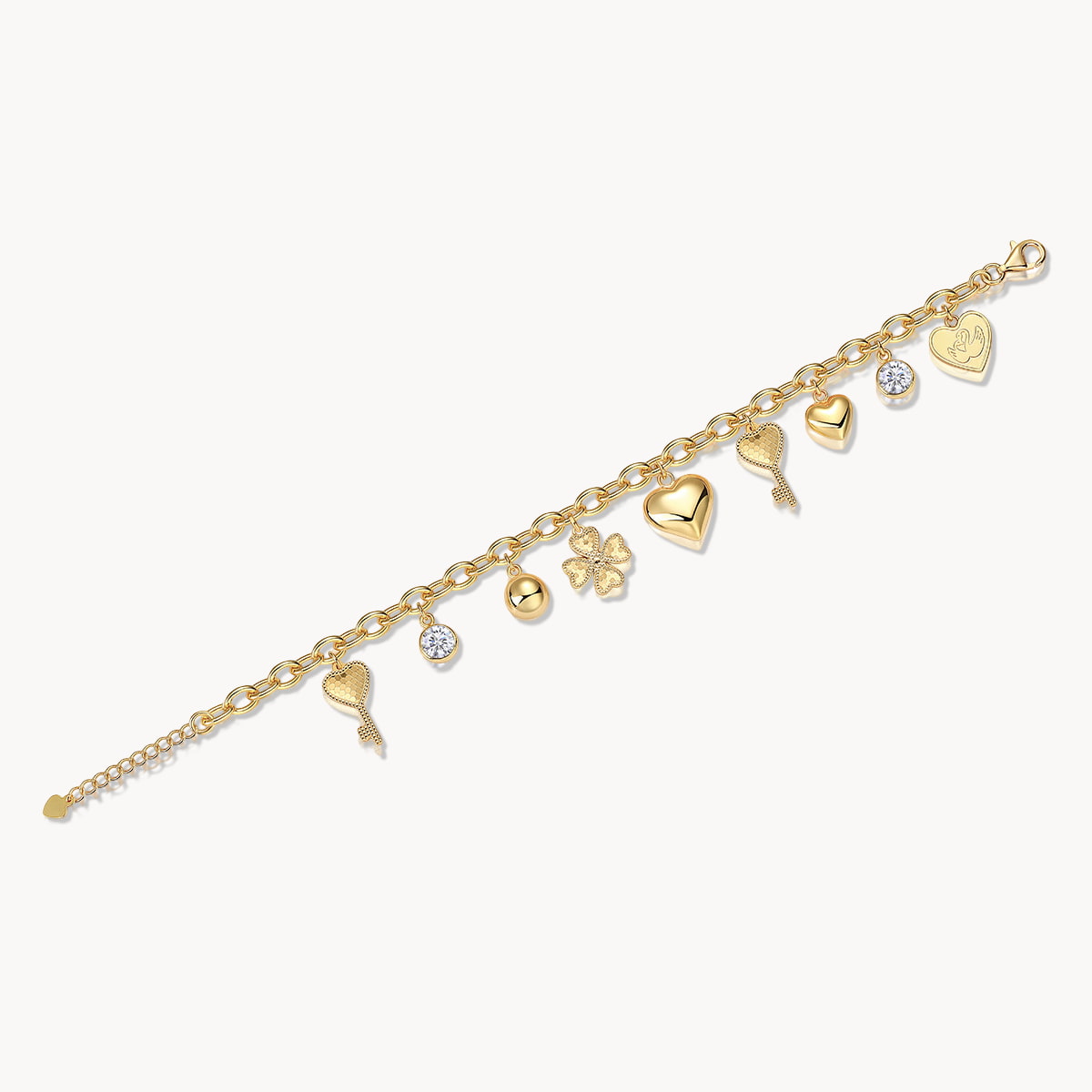 Theiaura Lucky Charm Charm Bracelet – Bold Layered Edition - THEIAURA&CO.