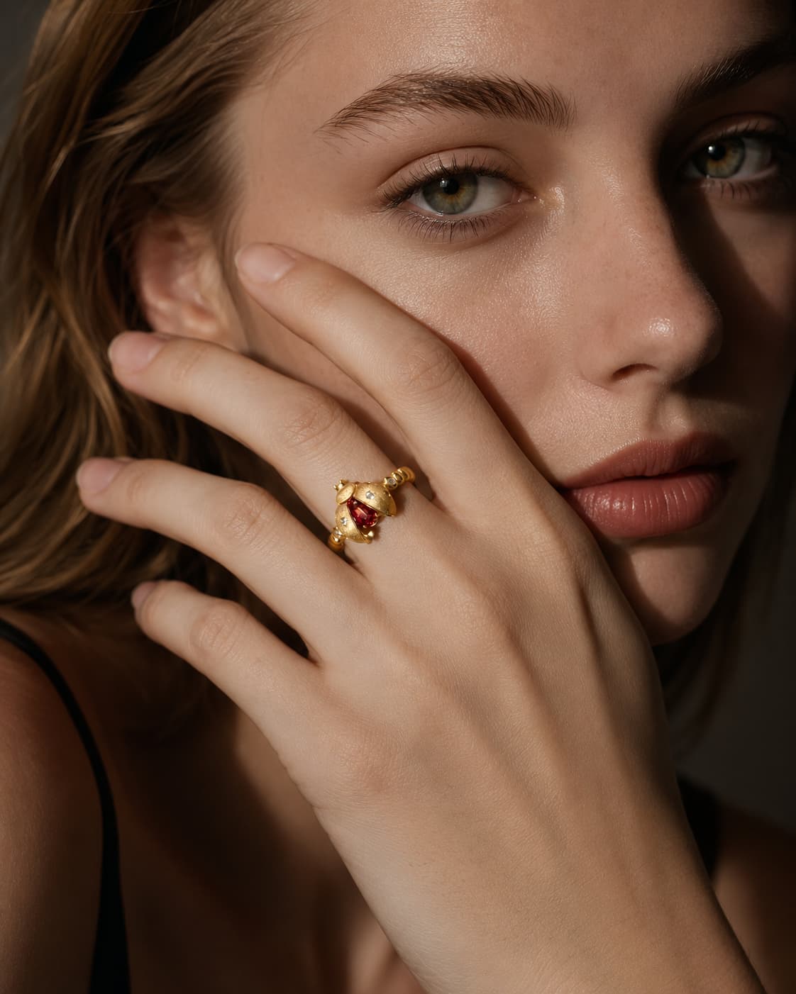 Theiaura Lucky Ladybug Ring - THEIAURA & CO.