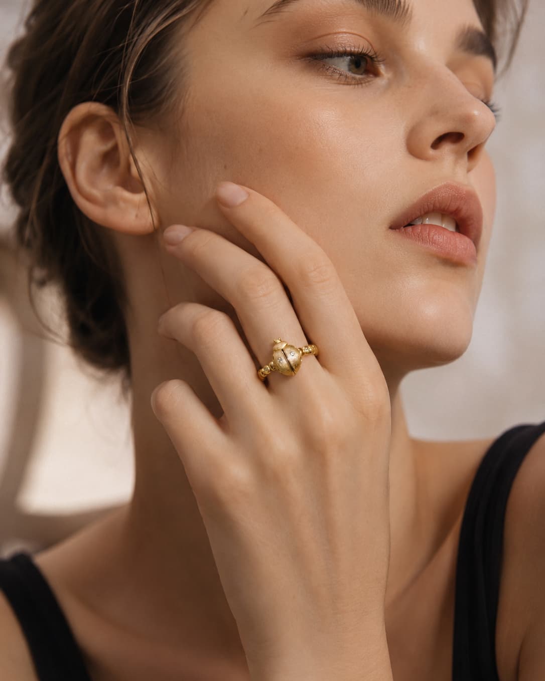 Theiaura Lucky Ladybug Ring - THEIAURA & CO.