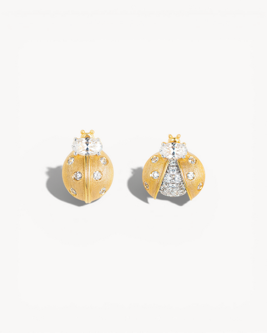 Theiaura Lucky Ladybug Stud Earrings - THEIAURA&CO.