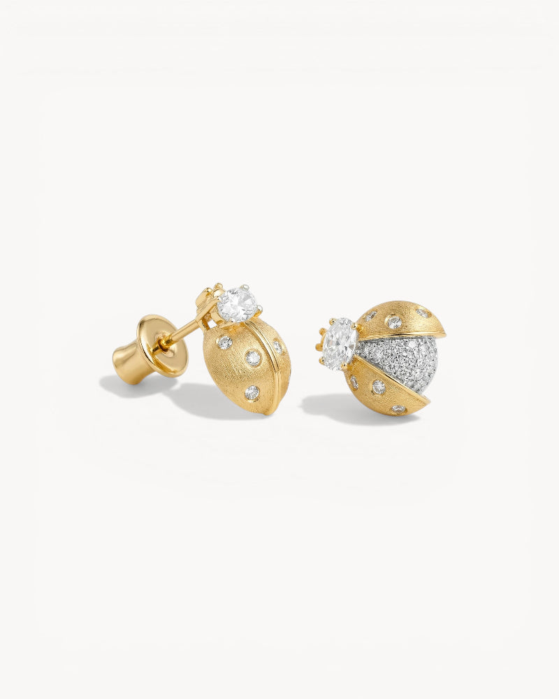 Theiaura Lucky Ladybug Stud Earrings - THEIAURA&CO.