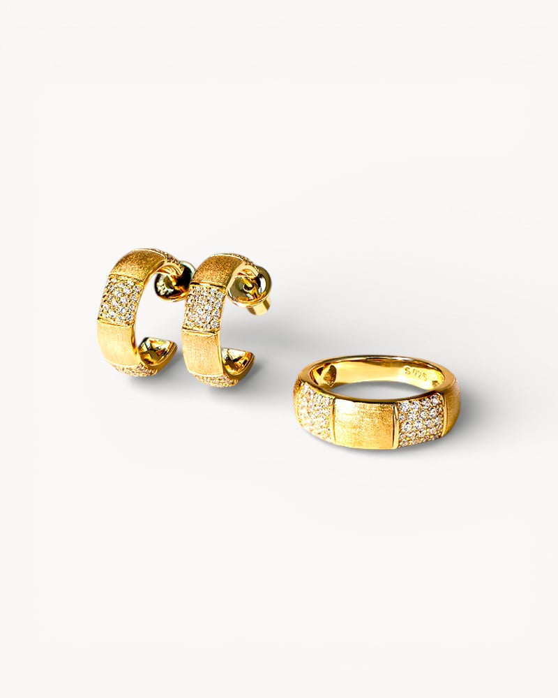 Theiaura Lumière Pause Hoop Earrings - THEIAURA&CO.