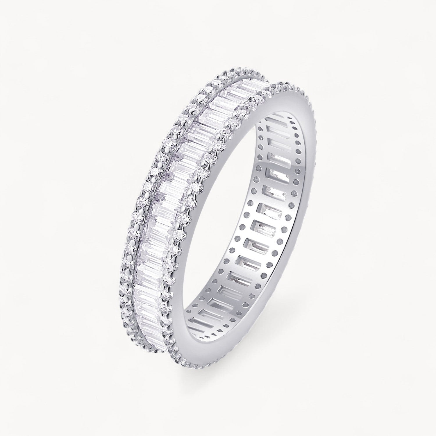 Theiaura Luxe Emerald Cut Moissanite Ring (4.6 Ct. Tw.) - THEIAURA&CO.