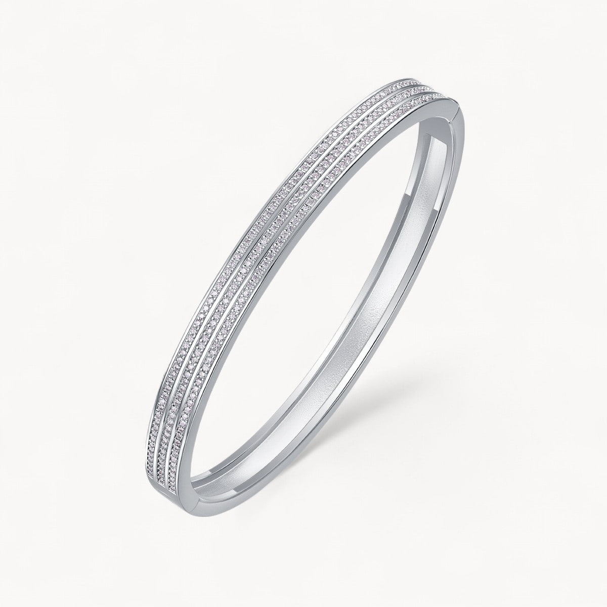 Theiaura Luxe Moissanite Bangle Bracelet - THEIAURA&CO.
