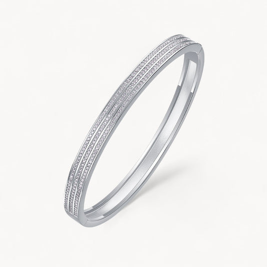 Theiaura Luxe Moissanite Bangle Bracelet - THEIAURA&CO.