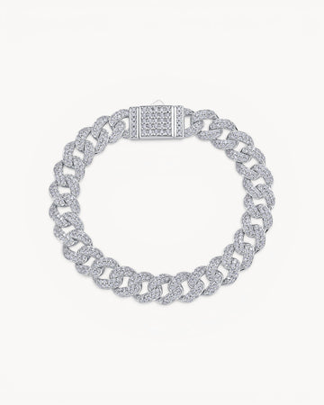 Theiaura Luxe Moissanite Cuban Chain Bracelet - THEIAURA&CO.