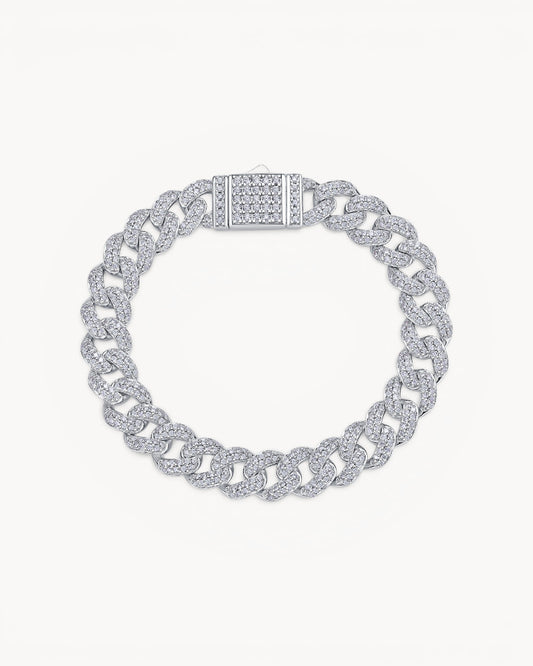 Theiaura Luxe Moissanite Cuban Chain Bracelet - THEIAURA&CO.