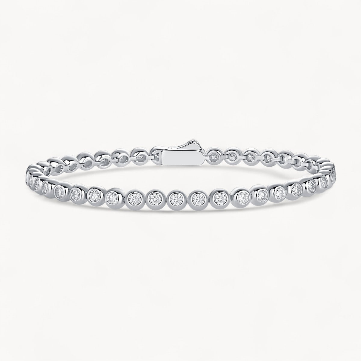 Theiaura Moissanite Bezel Tennis Bracelet - THEIAURA&CO.