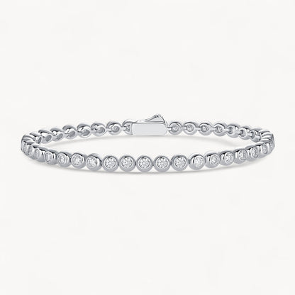 Theiaura Moissanite Bezel Tennis Bracelet - THEIAURA&CO.