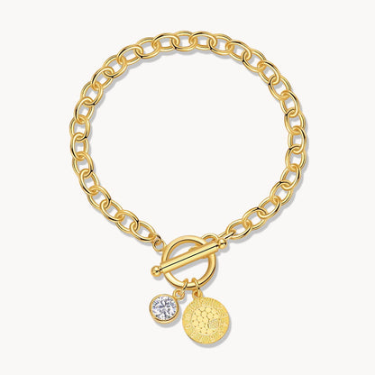 Theiaura Moissanite Chain Bracelet - THEIAURA&CO.