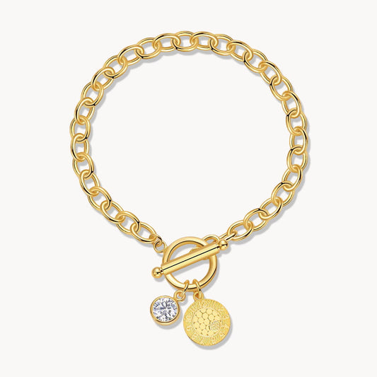 Theiaura Moissanite Chain Bracelet - THEIAURA&CO.
