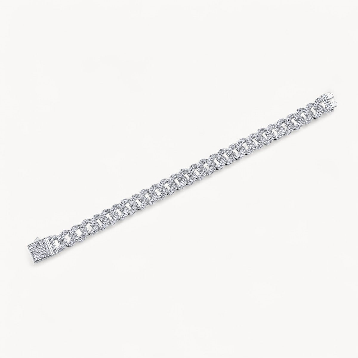 Theiaura Moissanite Cuban Chain Bracelet - THEIAURA&CO.