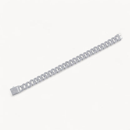 Theiaura Moissanite Cuban Chain Bracelet - THEIAURA&CO.
