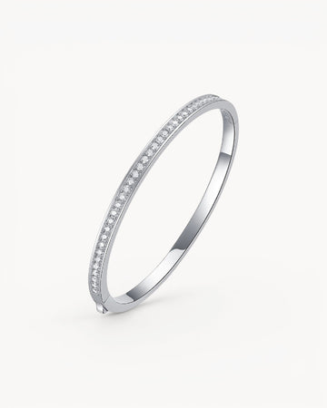 Theiaura Moissanite Eternity Bangle Bracelet - THEIAURA&CO.