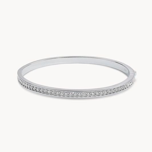 Theiaura Moissanite Eternity Bangle Bracelet - THEIAURA&CO.
