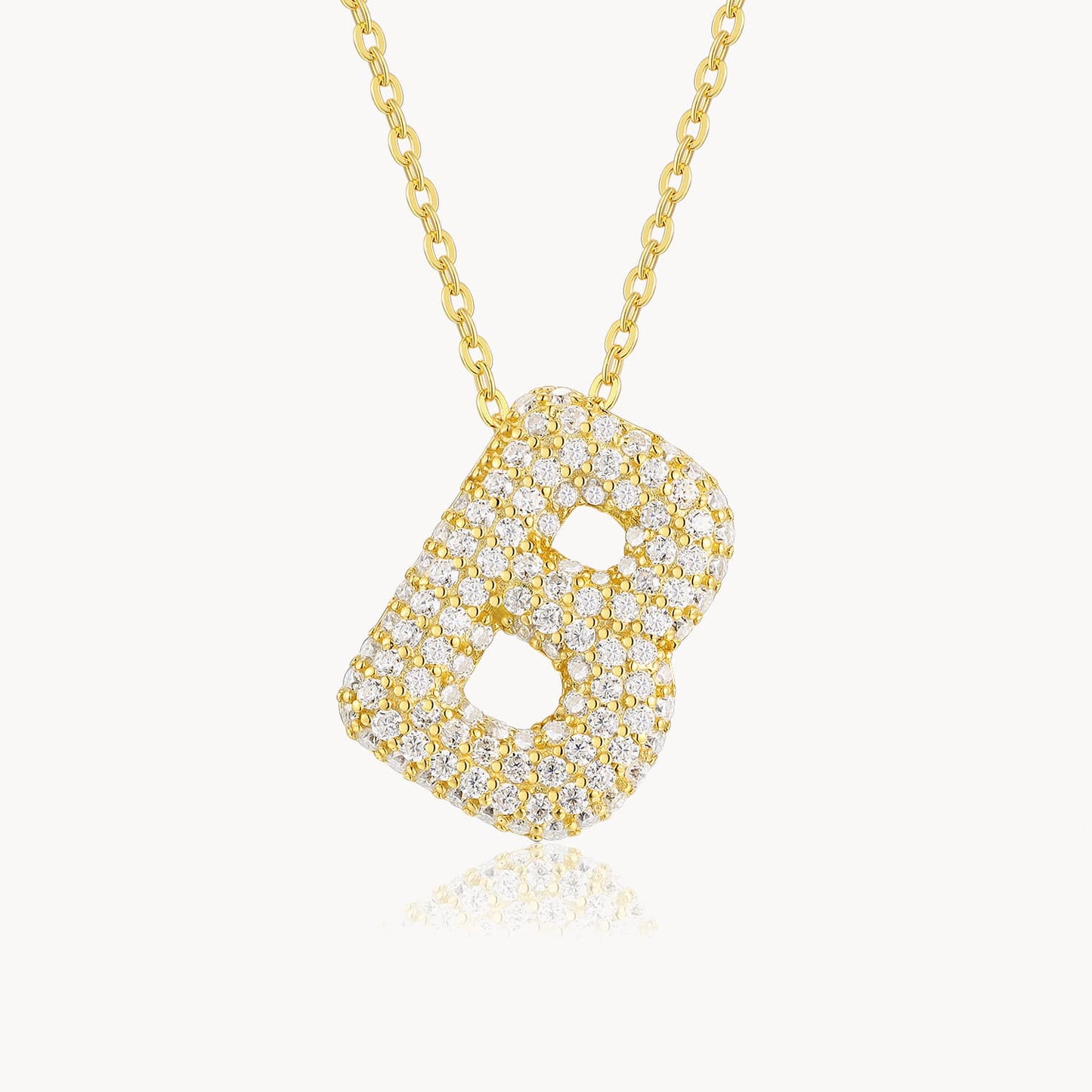Theiaura Moissanite Letter Necklace Pendant - THEIAURA&CO.
