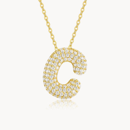 Theiaura Moissanite Letter Necklace Pendant - THEIAURA&CO.