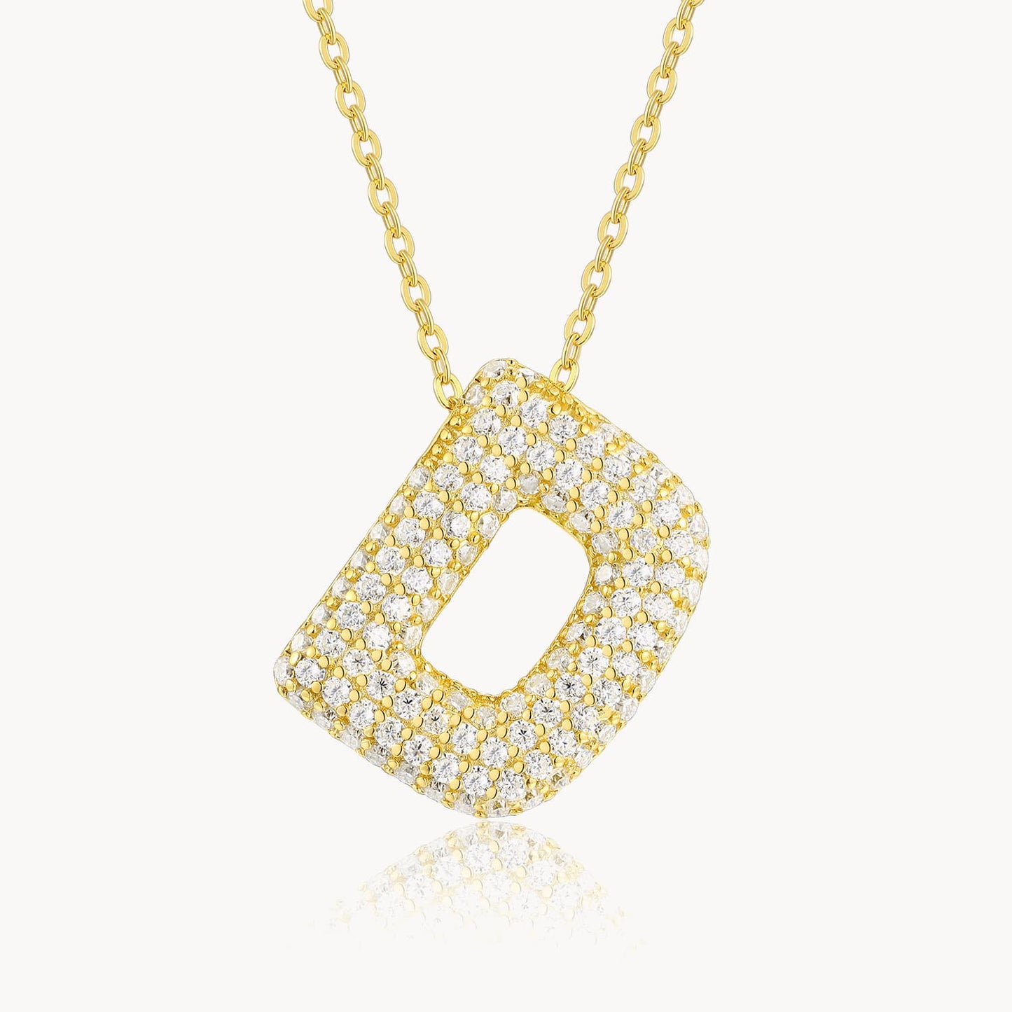 Theiaura Moissanite Letter Necklace Pendant - THEIAURA&CO.
