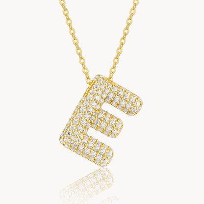 Theiaura Moissanite Letter Necklace Pendant - THEIAURA&CO.