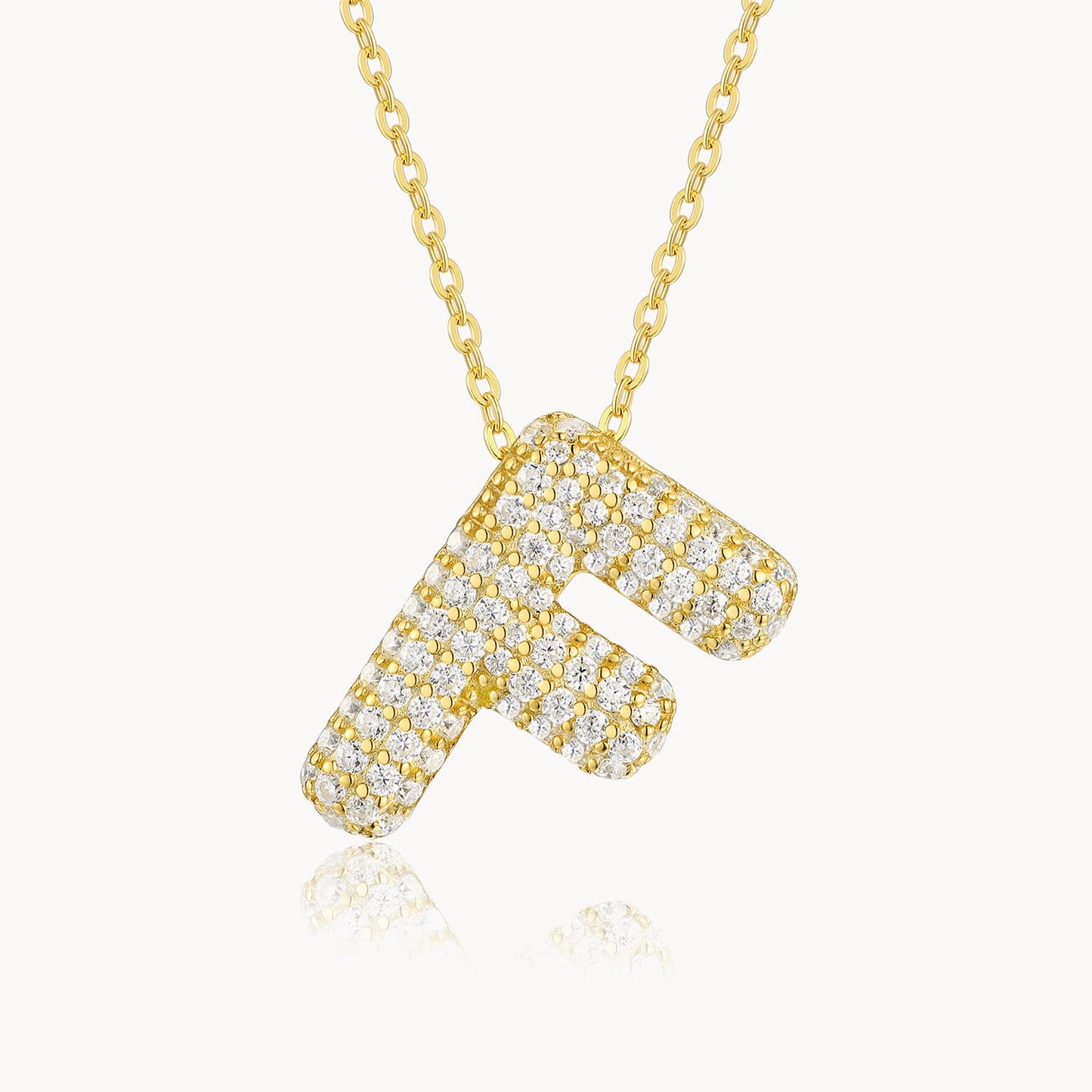 Theiaura Moissanite Letter Necklace Pendant - THEIAURA&CO.