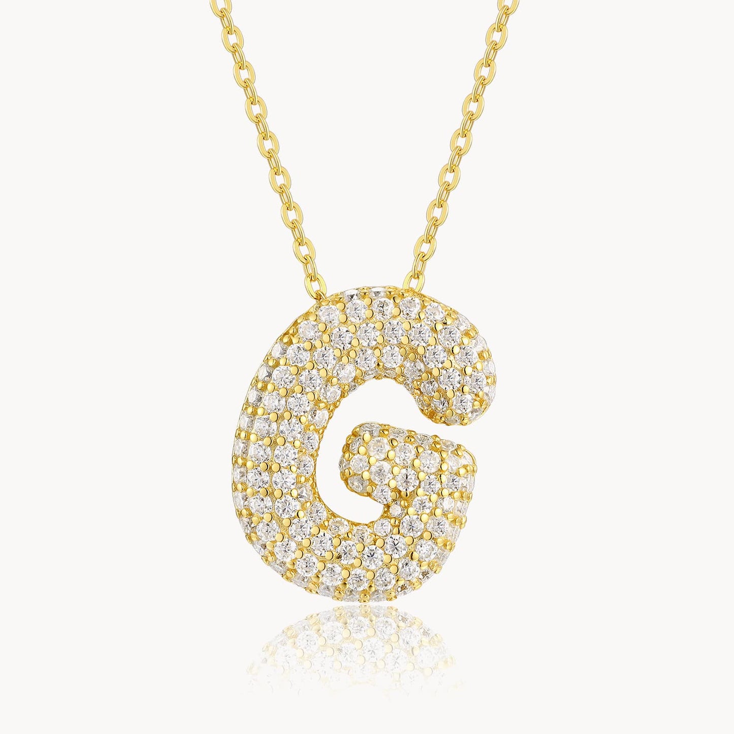 Theiaura Moissanite Letter Necklace Pendant - THEIAURA&CO.