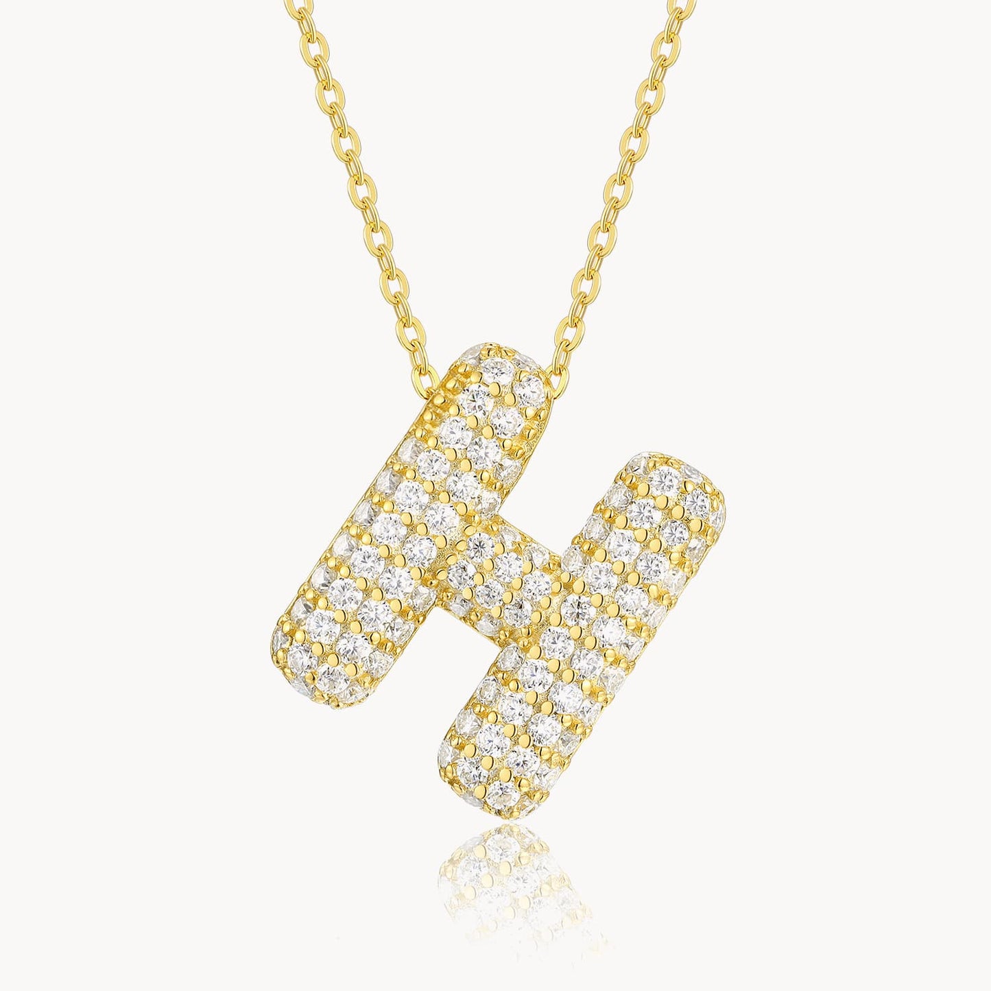 Theiaura Moissanite Letter Necklace Pendant - THEIAURA&CO.