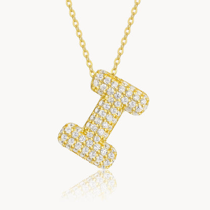 Theiaura Moissanite Letter Necklace Pendant - THEIAURA&CO.