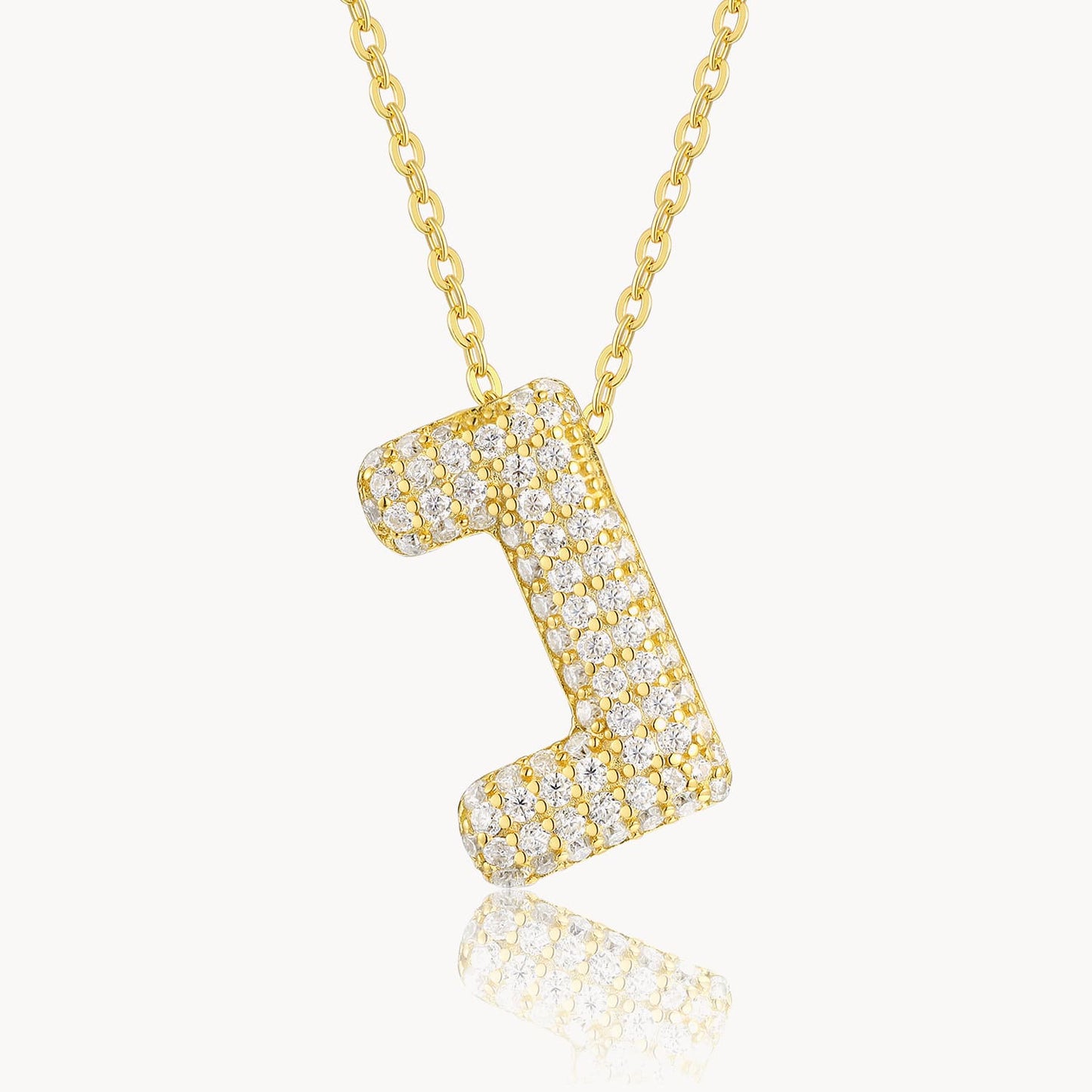 Theiaura Moissanite Letter Necklace Pendant - THEIAURA&CO.