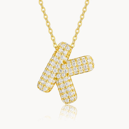 Theiaura Moissanite Letter Necklace Pendant - THEIAURA&CO.
