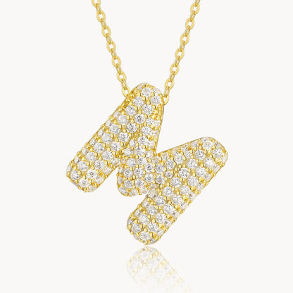 Theiaura Moissanite Letter Necklace Pendant - THEIAURA&CO.