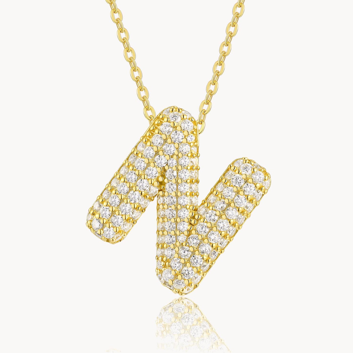 Theiaura Moissanite Letter Necklace Pendant - THEIAURA&CO.