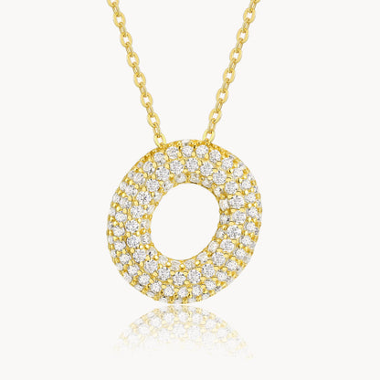 Theiaura Moissanite Letter Necklace Pendant - THEIAURA&CO.