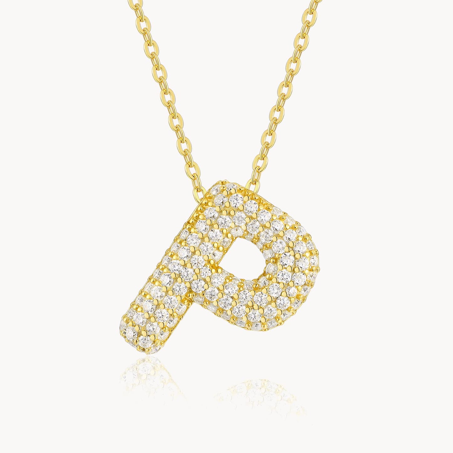 Theiaura Moissanite Letter Necklace Pendant - THEIAURA&CO.