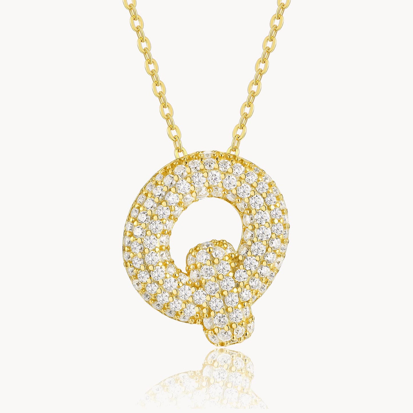 Theiaura Moissanite Letter Necklace Pendant - THEIAURA&CO.